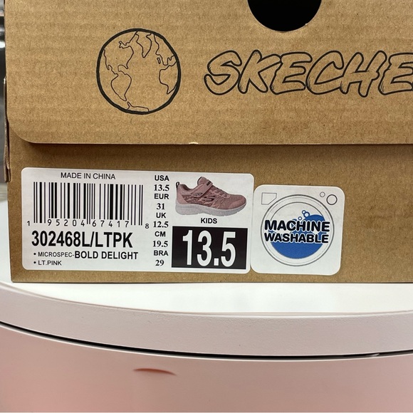 Skechers Toddler Girls Microspec Bold Delight Running Sneakers Light Pink. - Picture 9 of 9